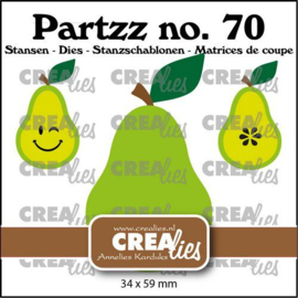 CLPartzz70  Crealies Partzz Peer groot