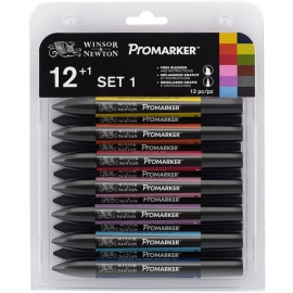 448186 Winsor Newton Promarker Sets #1 12/Pkg