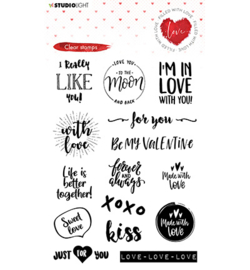 STAMPFWL508 Studio Light Clear Stamp Filled With love nr.508