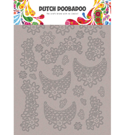 492.006.005 Dutch DooBaDoo Greyboard Art Lace flowers