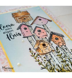 TC0921 Marianne Design Stempel Tiny's Borders Birdhouses