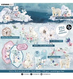 SL-AW-DCB68 StudioLight Block Paper elements Artic Winter nr.68