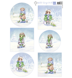 HK1716 Marianne Design Hetty's Snoesjes Winter Forest