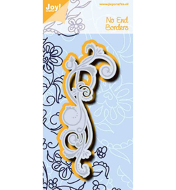 6002/1234 Snij-embosstencil Noor No-end border Swirl