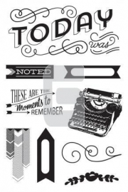 394750 Basic Grey Capture Cling Stamps By Hero Arts Moments To Remember