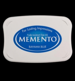 407305 Memento Full Size Dye Inkpad Bahama Blue
