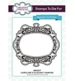 UMS837 To Die For Stamp Caroline's Elegant Damask