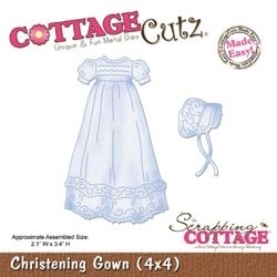 316567  CottageCutz Christening Gown Made Easy