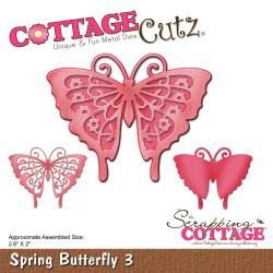 303313 CottageCutz Elites Die Spring Butterfly 3, 2.6"X2"