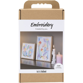 977862 Creativ Company Hobbyset borduurwerk, Afbeeldingen, pastelkleuren