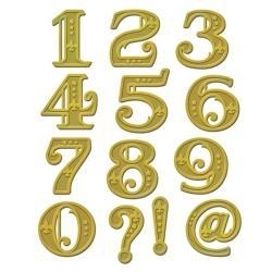 S4540 Spellbinders Shapeabilities Dies Victorian Numbers