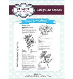 UMS778 Background Stamp Horticultural Definition