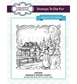 UMS896 Stempel Denise's Snowy Night