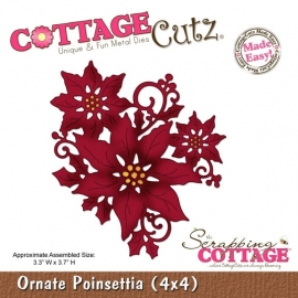 234677 Cottage Cutz Die Ornate Poinsettia Made Easy