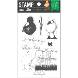 672556 Hero Arts Clear Stamp & Die Combo Color Layering Duckling