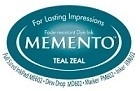 222122 Memento Full Size Dye Inkpad Teal Zeal