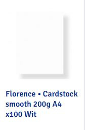 2922-097 Florence • Cardstock A4 wit