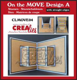 CLMOVE04  Crealies On The Move Design A rechte randen