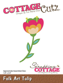 CC-1206 Cottage Cutz Folk Art Tulip