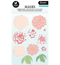 SL-ES-MASK195  StudioLight Dahlia flowers Essentials nr.195