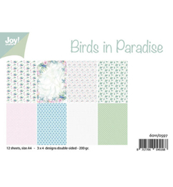 6011/0597 Papierset Birds in Paradise