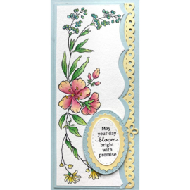 SSC1421 Stampendous Perfectly Clear Stamps Bloom Bright