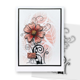 PD8770 Polkadoodles Quirky Flower 3 Craft Stamps