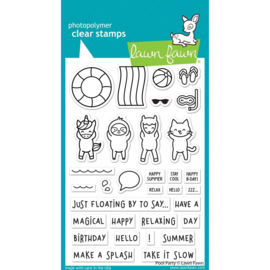 LF2854 Lawn Fawn Clear Stamps Pool Party 4"X6"