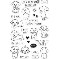 HA-CM132 Hero Arts Clear Stamps Woof 4"X6"