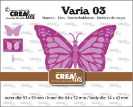 CLVaria03 Crealies Varia 03 Monarchvlinder