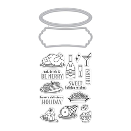 613690 Hero Arts Stamp & Cut Holiday Meal