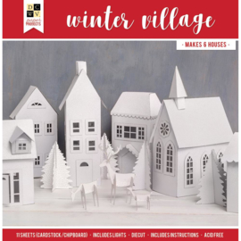 544226 DCWV Paper Projects Winter Village - Makes 6 Houses