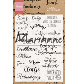 CS1015 Marianne Design stempel Menu