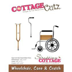 322028 CottageCutz Die Wheelchair, Cane, Crutch .5" To 2.4"