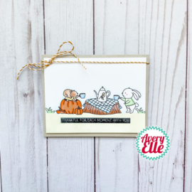 661785 Avery Elle Clear Stamp Set Fall Picnic 4"X6"