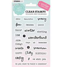 SL-SS-STAMP163 Clear Stamp Quotes small Winter Season Sweet Stories nr.163