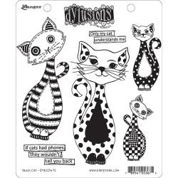 428553 Dyan Reaveley's Dylusions Cling Stamp Puddy Cat