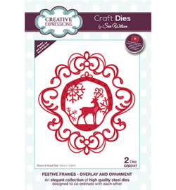 CED3147 The Festive Frame Collection Overlay and Ornament