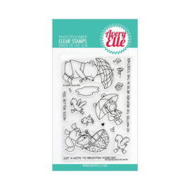 671530 Avery Elle Clear Stamp Set Rain Or Shine 4"X6"