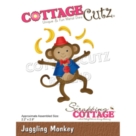 CC865 CottageCutz Dies Juggling Monkey 2.2"X2.9"