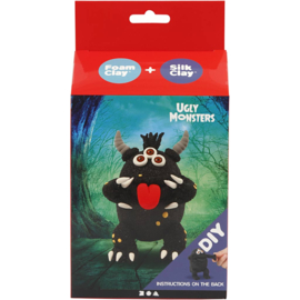 100617 Silk Clay Funny Friends, monster, zwart