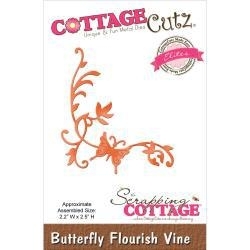 423123 CottageCutz Elites Die Butterfly Flourish Vine, 2.2"X2.5"