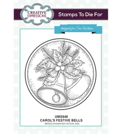 UMS848 To Die For Stamp Carol's Festive Bells