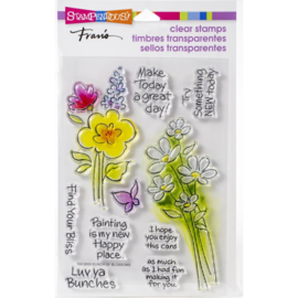 615403 Stampendous Perfectly Clear Stamps Bunch Of Blossoms