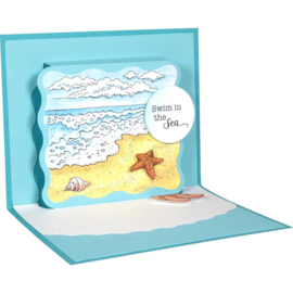 654040 Stampendous Perfectly Clear Stamps Ocean Frames