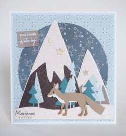 PS8045 Marianne Design Clear stamp Mountains