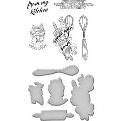 SDS074 Spellbinders Stamp & Die Set Kitchen Collection