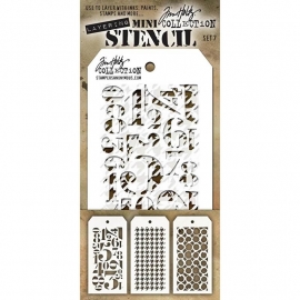 MTS 7 Tim Holtz Mini Layered Stencil Set #7