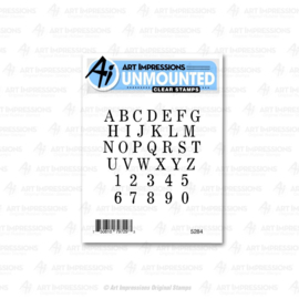 623339 Art Impressions Basics Clear Stamp Small Alphabet