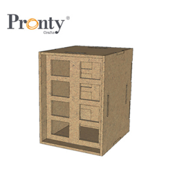 460.483.018 Pronty MDF Half Box Acrylic Pens Storage